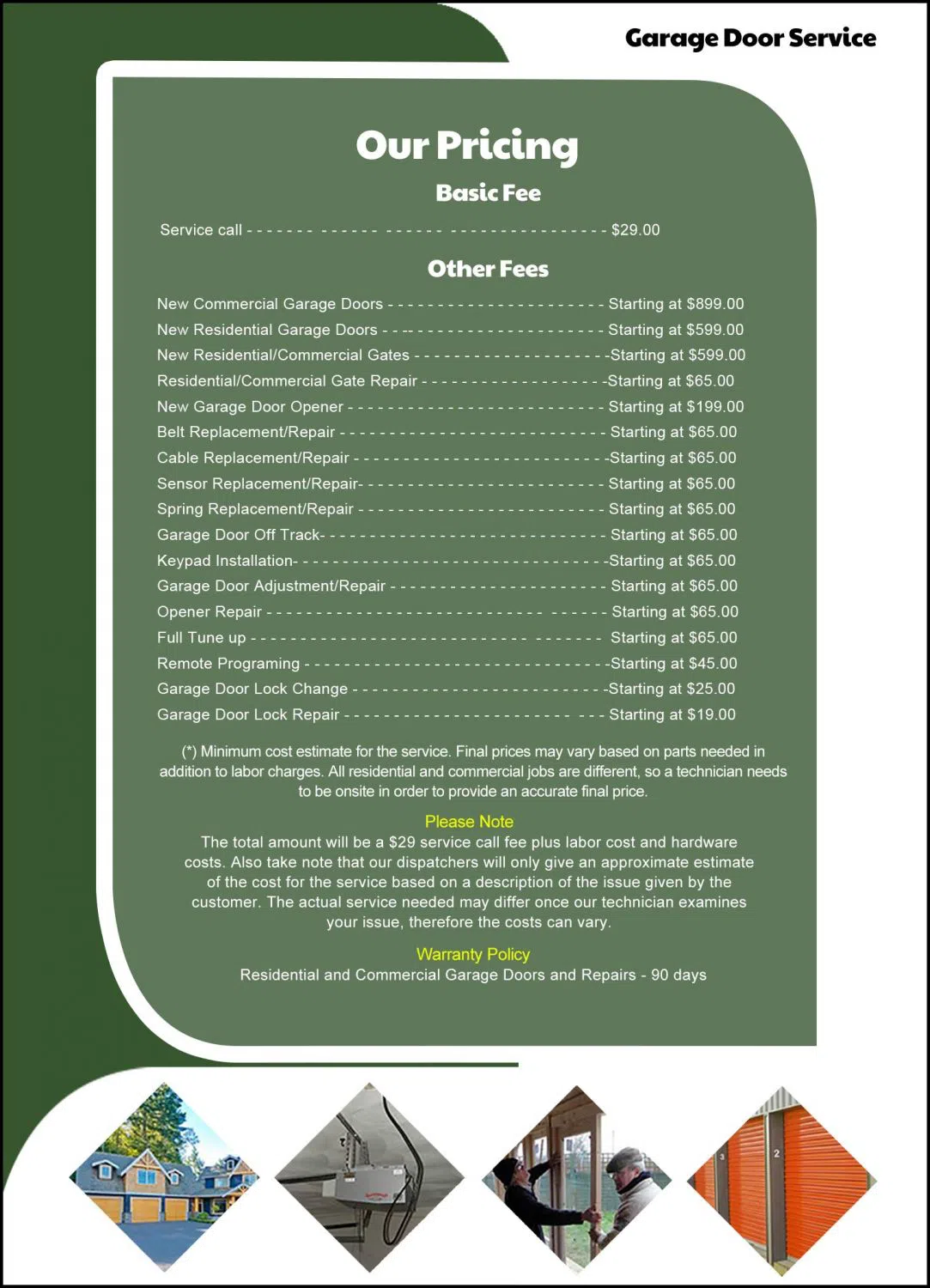 Metro Garage Door Service Cary, IL 224-302-6001